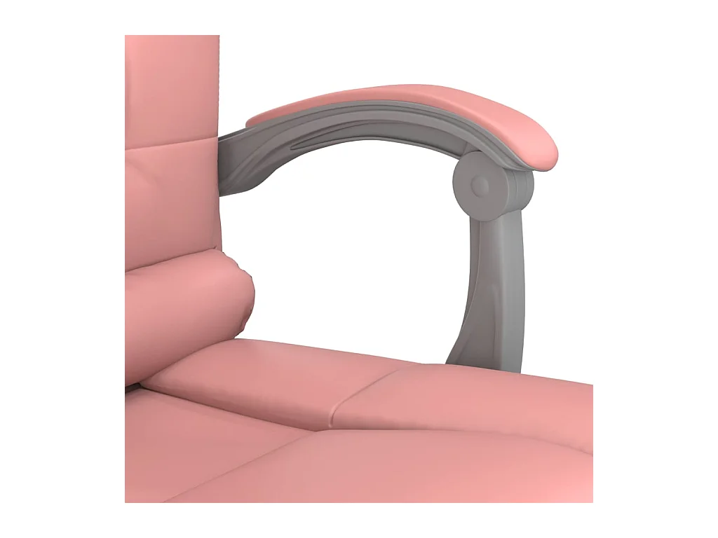 Fauteuil de massage inclinable de bureau Rose Similicuir