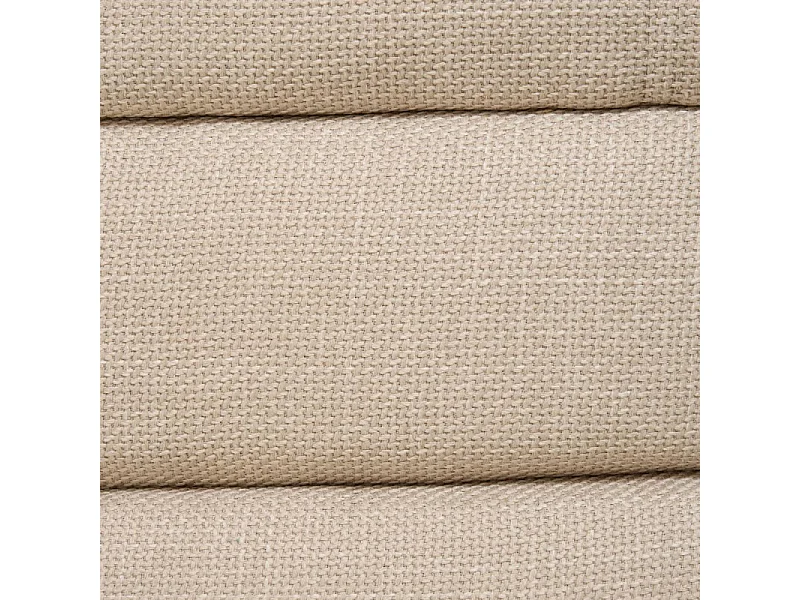 Pouf 3 Arches en Tissu "Sisco" 44cm Argile