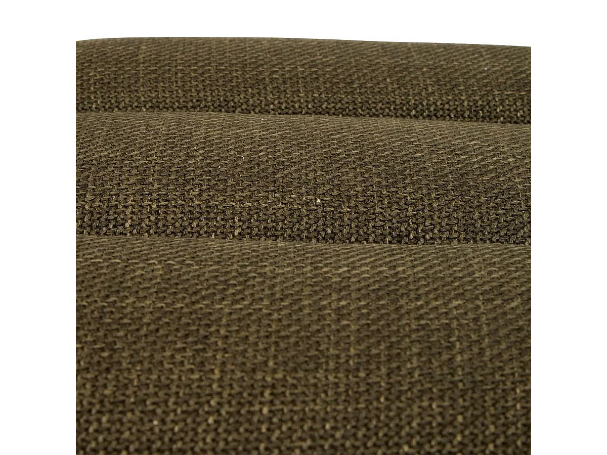 Pouf 3 Arches en Tissu "Sisco" 44cm Kaki