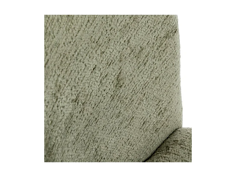 Fauteuil repas tissu chenille kaki Marlo Atmosphera