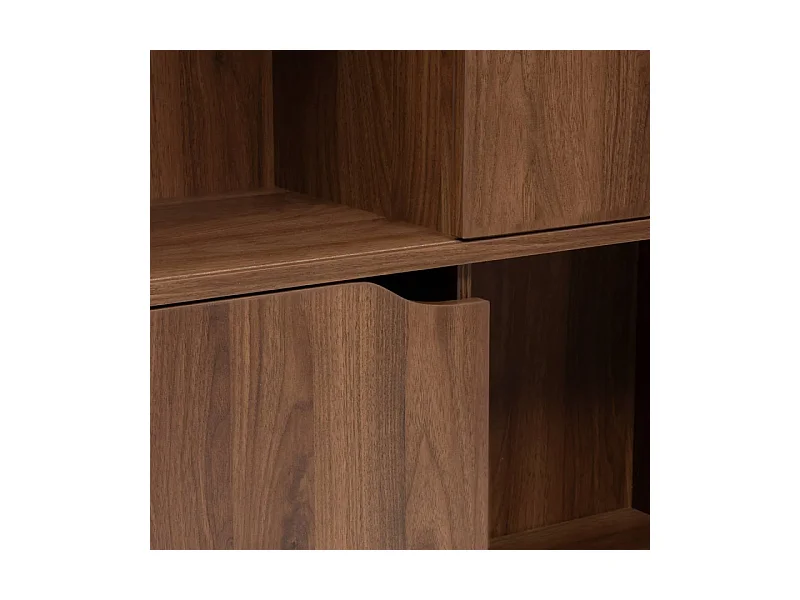 Bibliothèque 8 Niches "Slidy" 159cm Marron