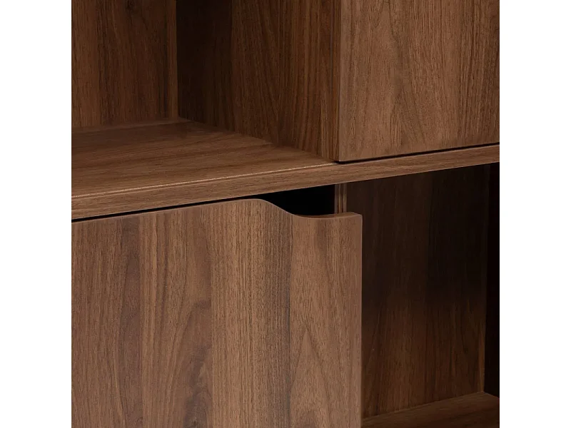 Bibliothèque 8 Niches "Slidy" 159cm Marron