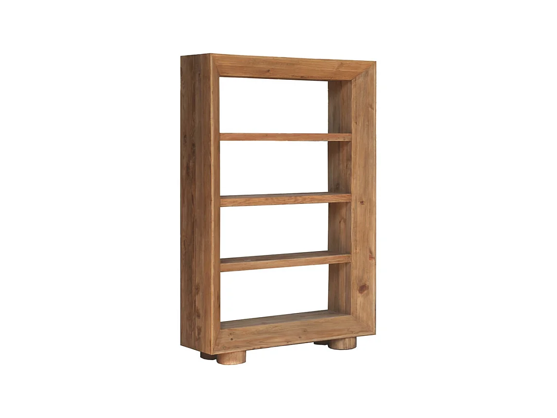 Étagère / Bibliothèque H.183 cm en bois de pin recyclé massif - CHALET