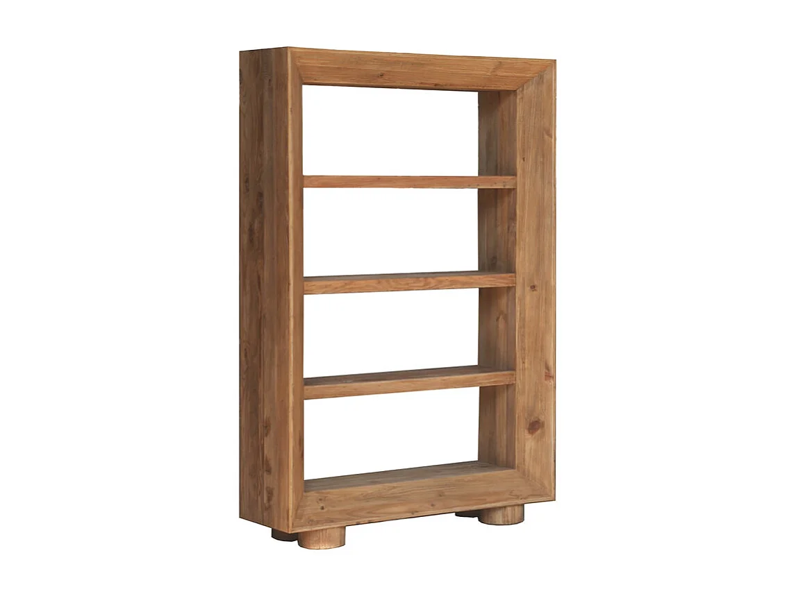 Étagère / Bibliothèque H.183 cm en bois de pin recyclé massif - CHALET