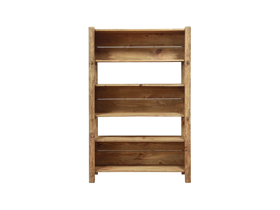 Étagère / Bibliothèque H.162 cm en bois de pin recyclé massif - CHALET