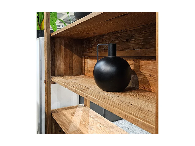 Étagère / Bibliothèque H.162 cm en bois de pin recyclé massif - CHALET