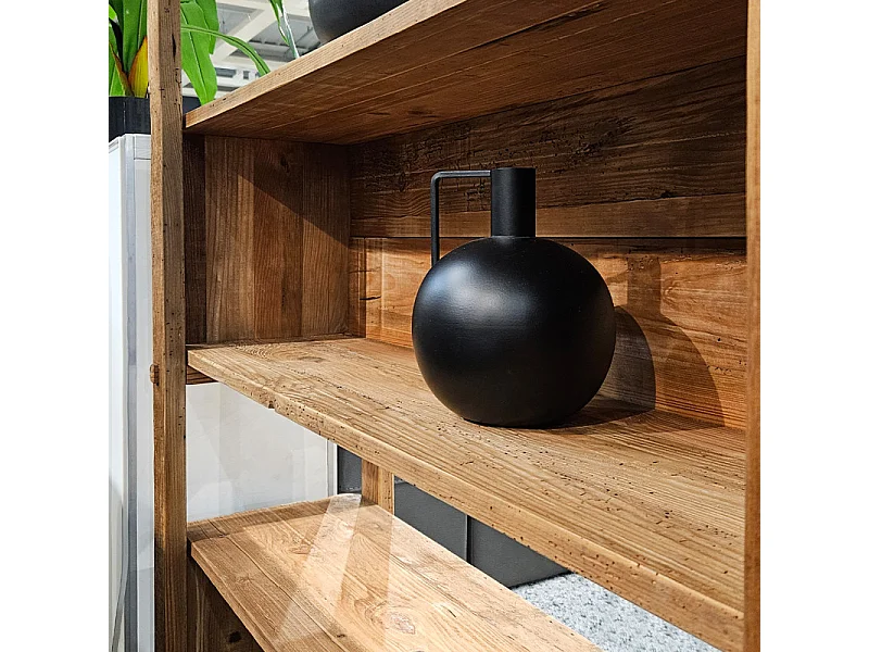 Étagère / Bibliothèque H.162 cm en bois de pin recyclé massif - CHALET