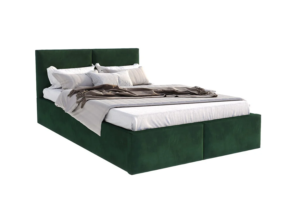 Lit coffre Tesia 120x200  - Sommier inclus Vert sapin