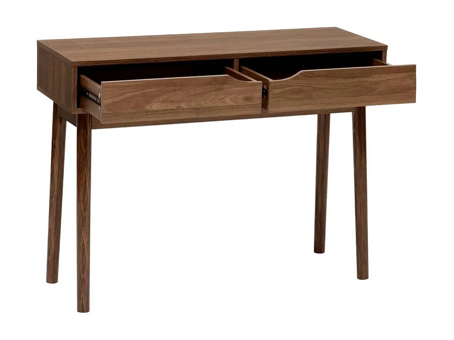 Console 2 Tiroirs "Slidy" 100cm Marron