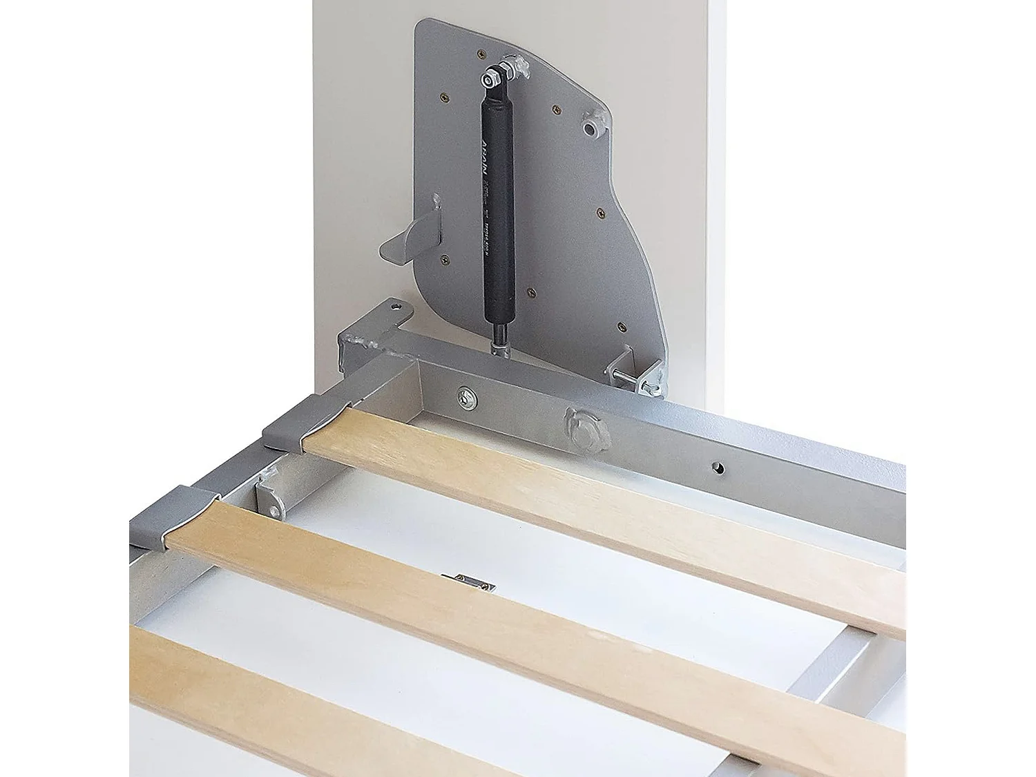 Cama Plegable Juvenil Invitados Abatible Vertical Blanco Mate 90x190 cm