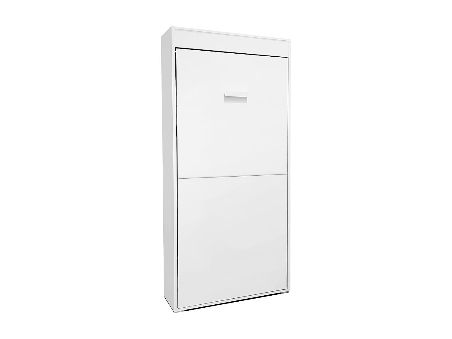 Cama Plegable Juvenil Invitados Abatible Vertical Blanco Mate 90x190 cm
