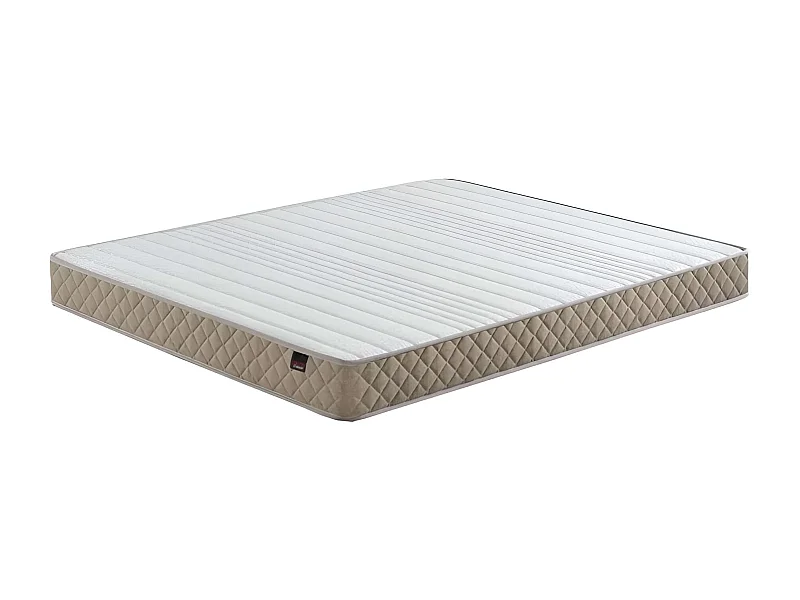 Colchón 90x180 cm Transpirable Firmeza Media Núcleo Flexible fibras (15-16 cm)