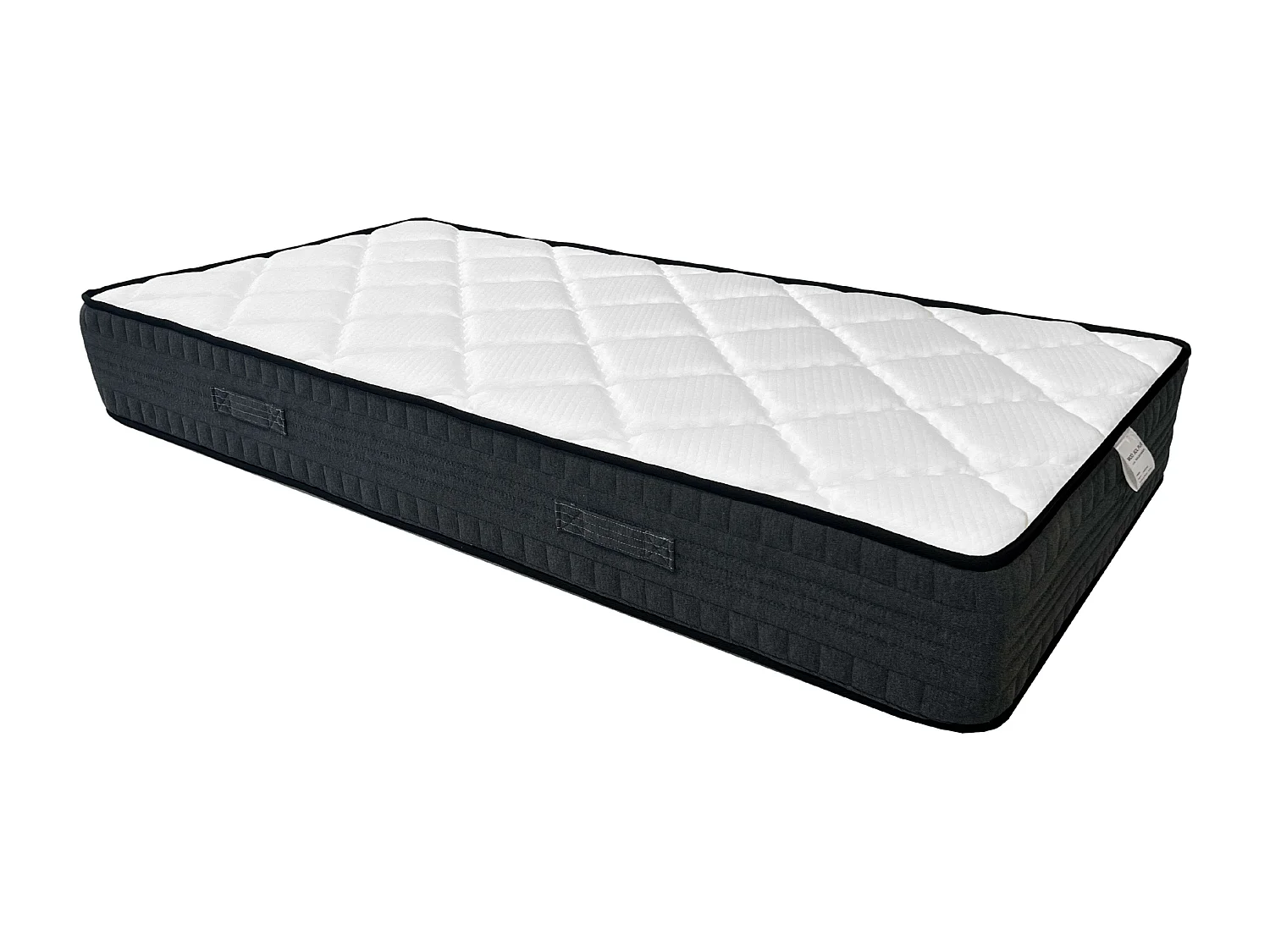 Matelas Alpha 150x190 cm blanc avec ressorts ensachés de 25 cm