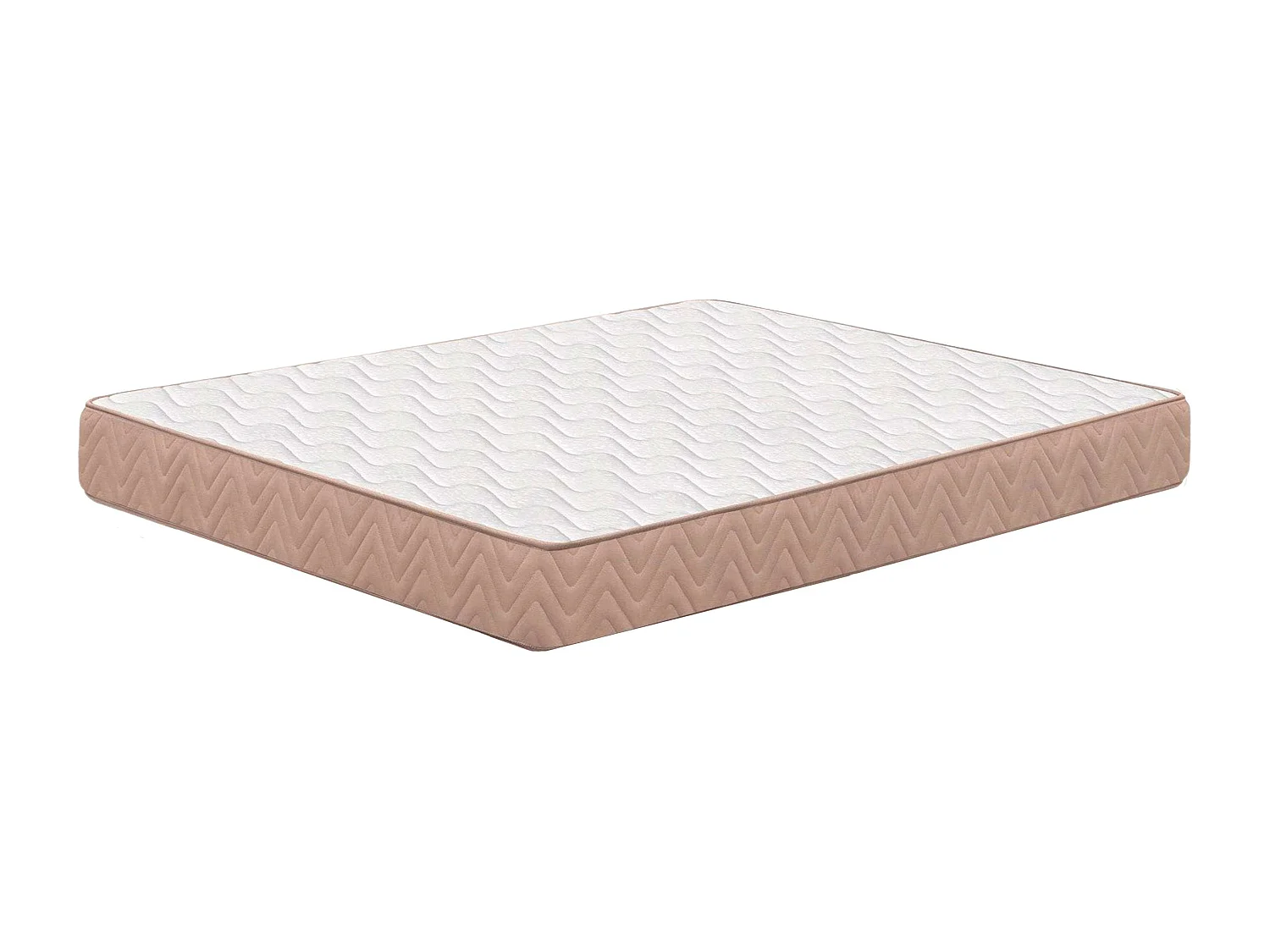 Matelas 135x190 cm Fermeté Moyenne Noyau Souple Fibres Naturelles