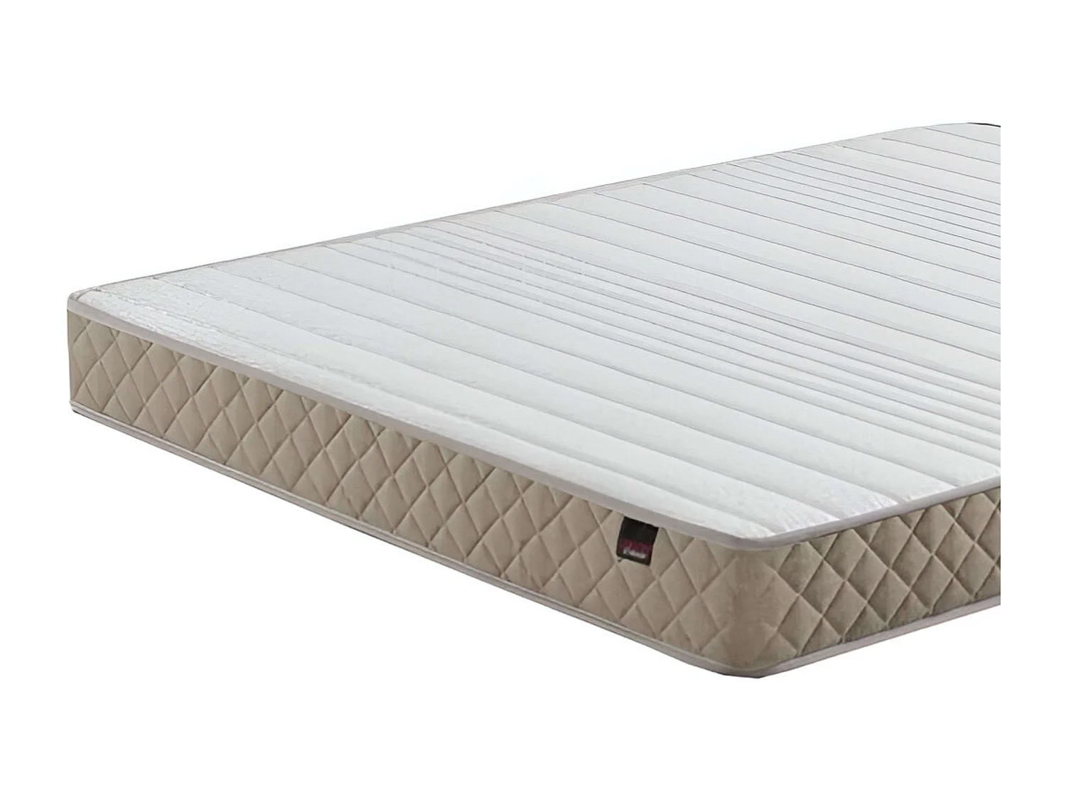 Matelas 135x190 cm Fermeté Moyenne Noyau Souple Fibres Naturelles