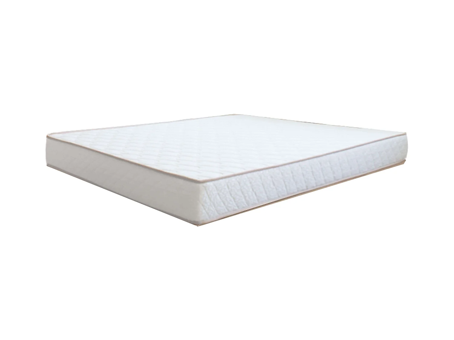 Matelas 135x190 cm Respirant Fermeté Moyenne Noyau Souple Fibre Naturelle