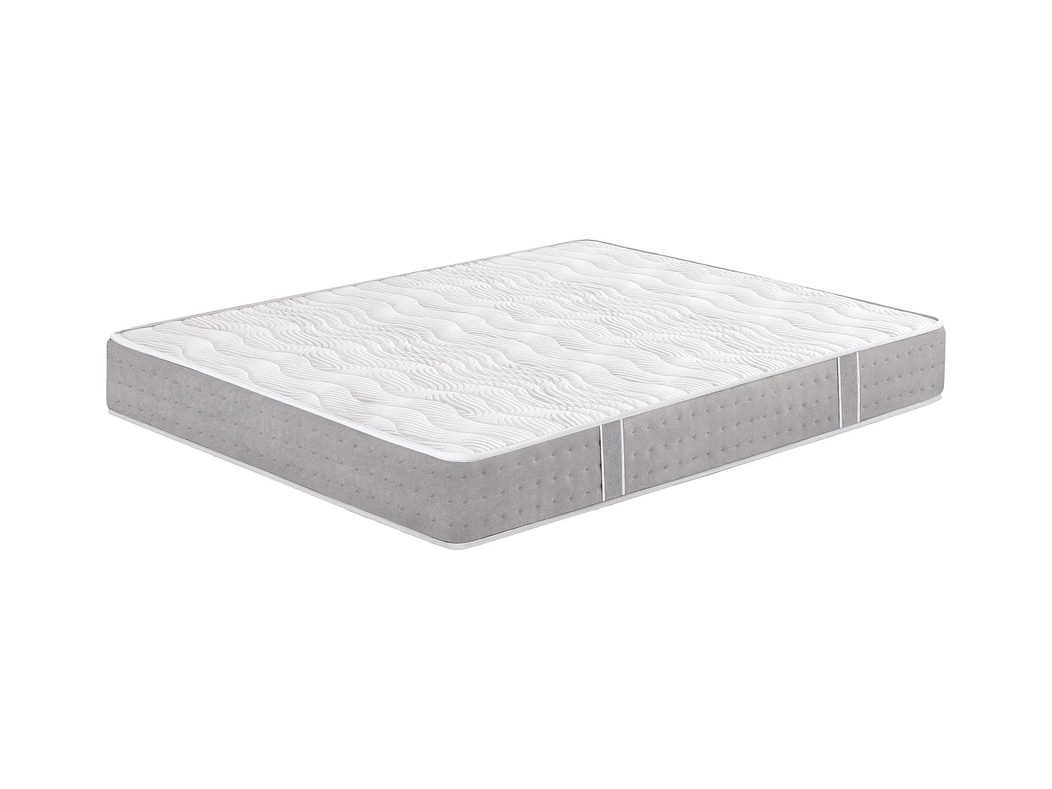Matelas 90x190 cm Ressorts ensachés Viscoélastique Anti-acariens Fermeté Moyenne-Élevée