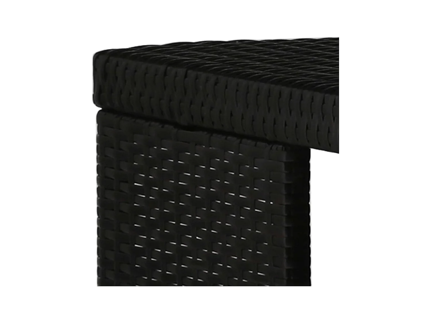 Henry Douglas  Ensemble de bar de jardin 5 pcs et coussins Résine tressée Noir