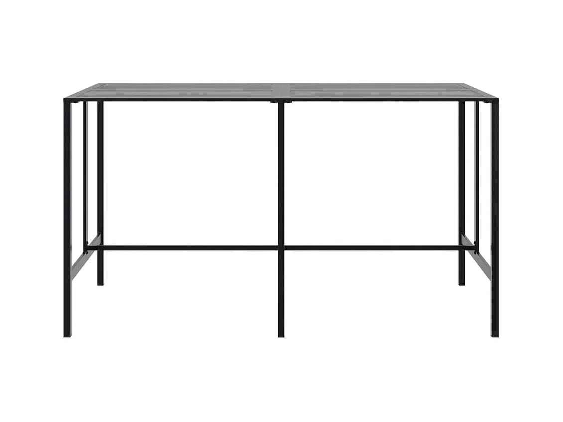 Cavehill  Ensemble de bar de jardin 9 pcs noir acier enduit de poudre