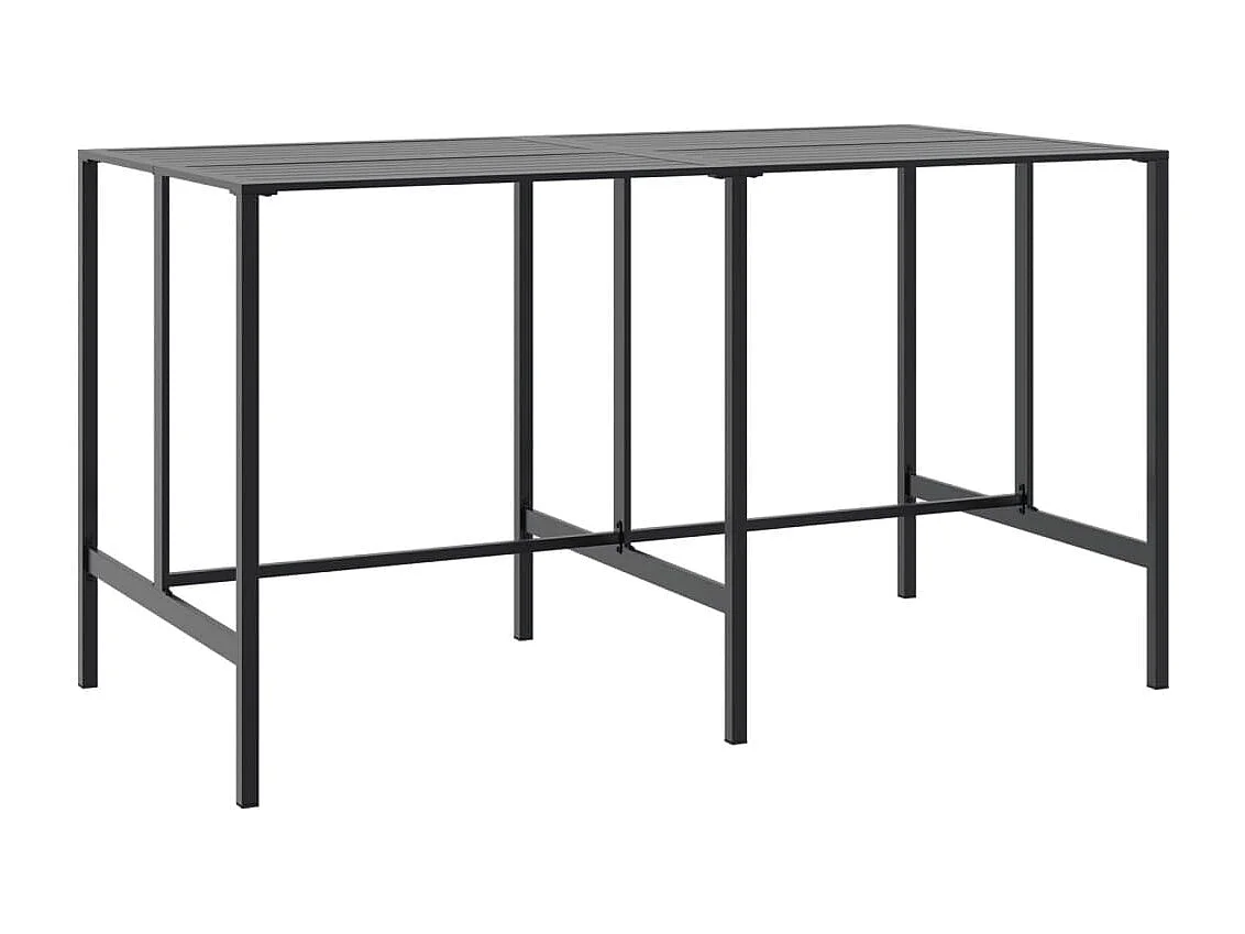 Cavehill  Ensemble de bar de jardin 9 pcs noir acier enduit de poudre