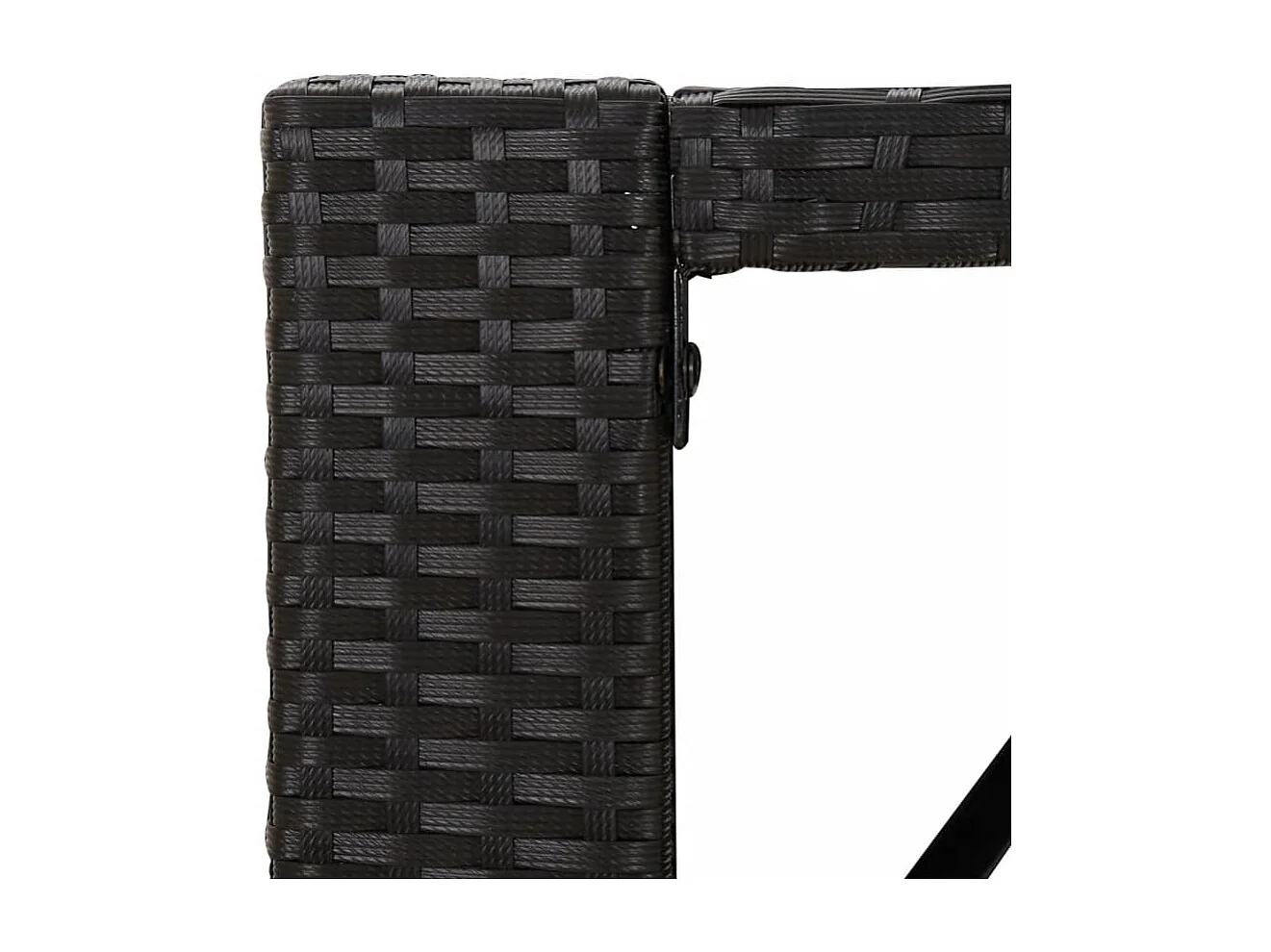 Mirlen  7-delige Tuinbarset met kussens poly rattan zwart