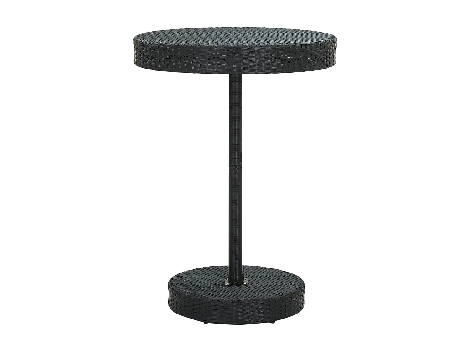 Ildir  Ensemble de bar de jardin 5 pcs et coussins Résine tressée Noir