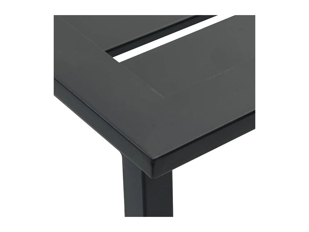 Cavehill  Ensemble de bar de jardin 11 pcs noir acier enduit de poudre