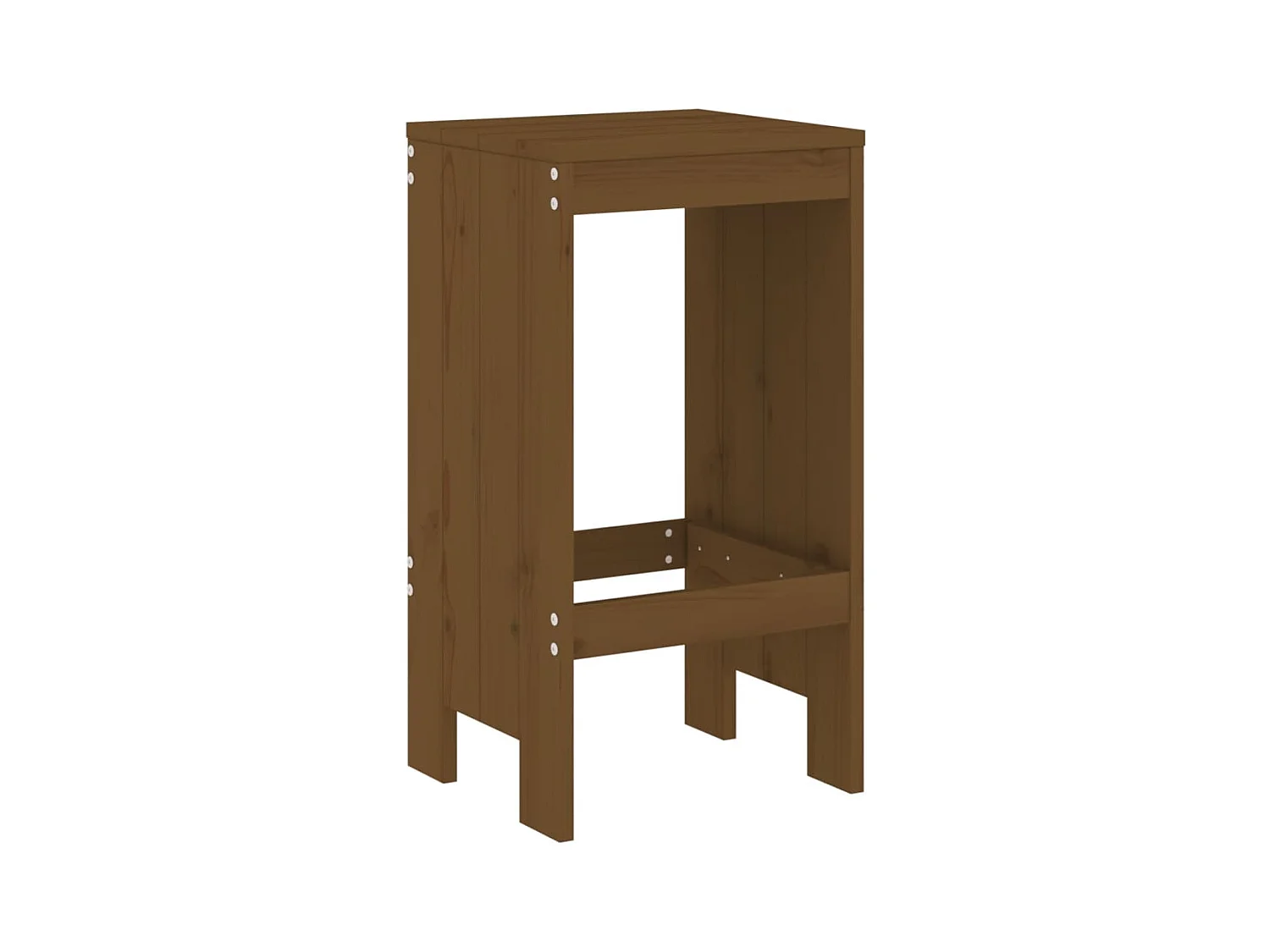 Claire-Rose-Anne  Ensemble de bar de jardin 9 pcs marron miel bois de pin massif