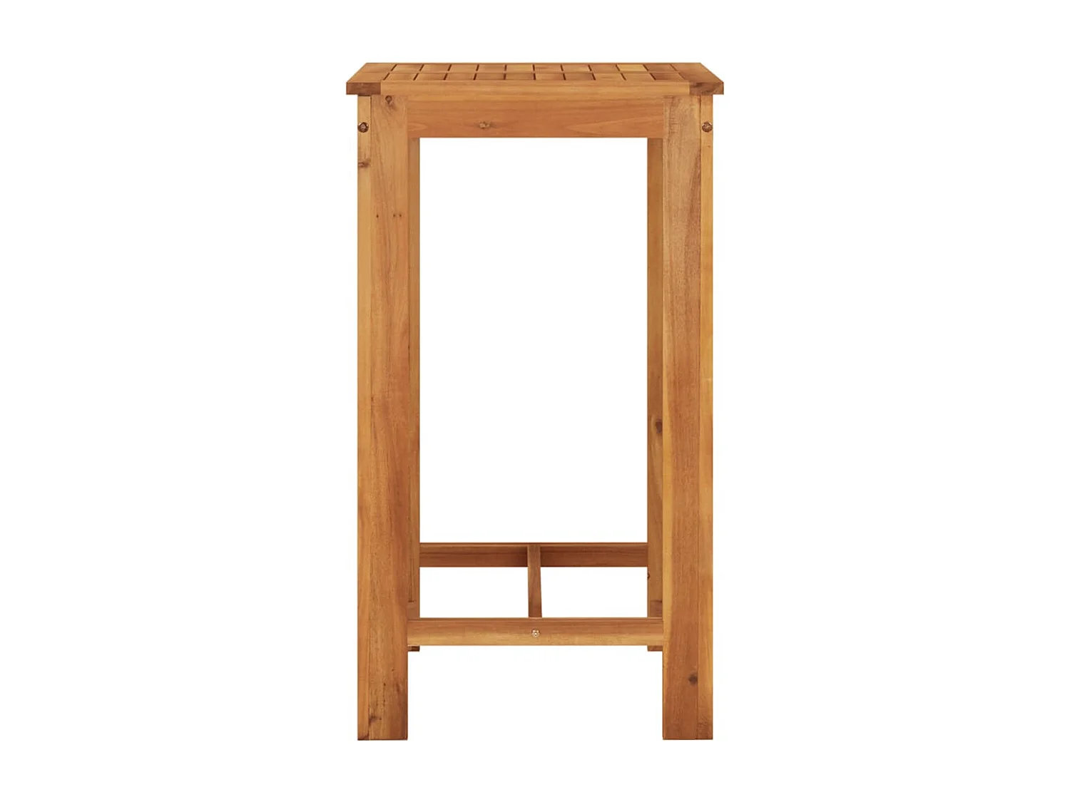 Aalst  Ensemble de bar de jardin 5 pcs gris bois massif acacia rotin