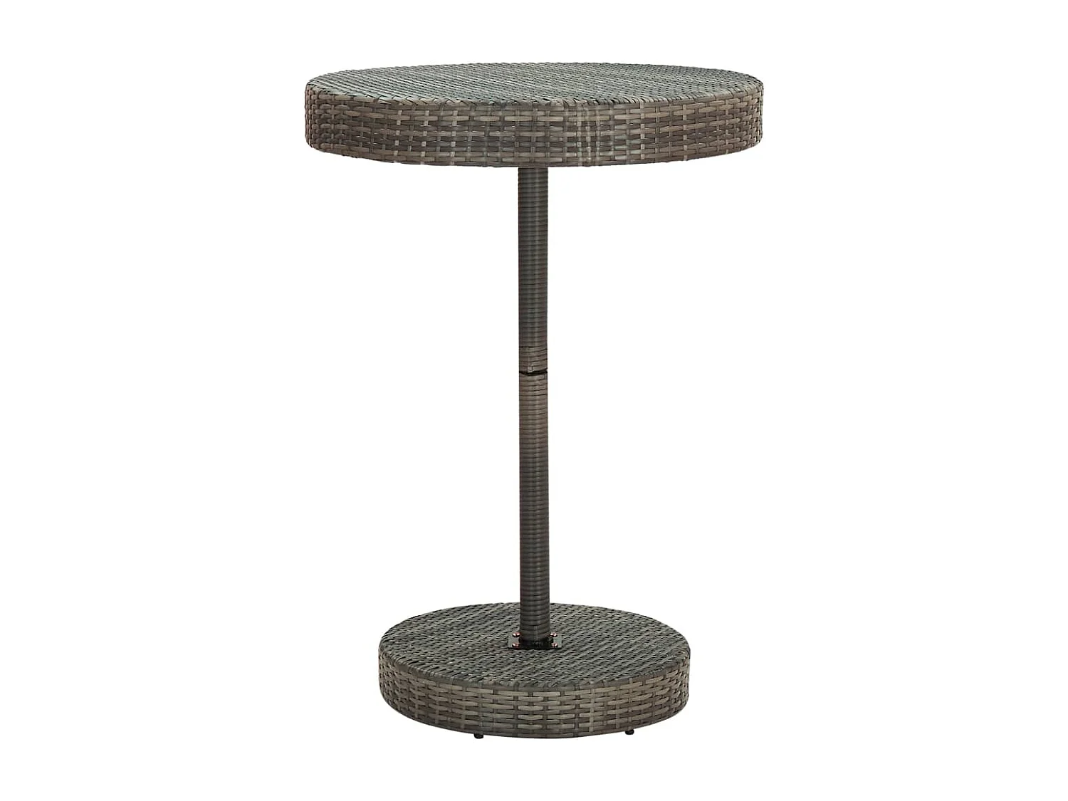 Hoboken  Ensemble de bar de jardin 5 pcs avec coussins gris poly rotin