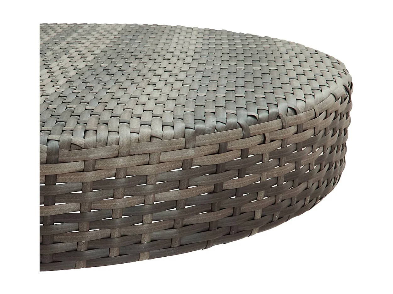 Hoboken  Ensemble de bar de jardin 5 pcs avec coussins gris poly rotin