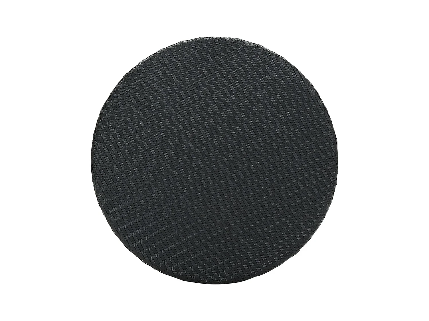 Ildir  Ensemble de bar de jardin 3 pcs et coussins Résine tressée Noir