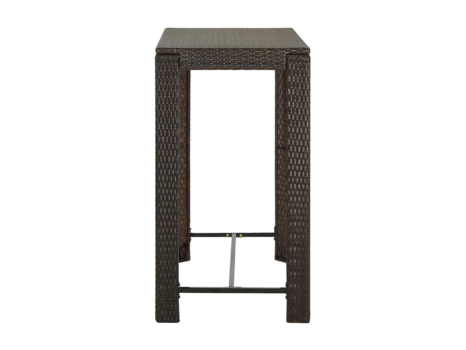 Elisah  Ensemble de bar de jardin 7 pcs coussins Résine tressée Marron