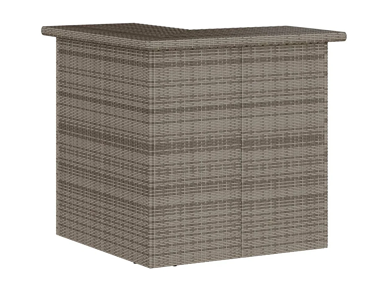 Marilou  Ensemble de bar de jardin 5 pcs avec coussins gris poly rotin