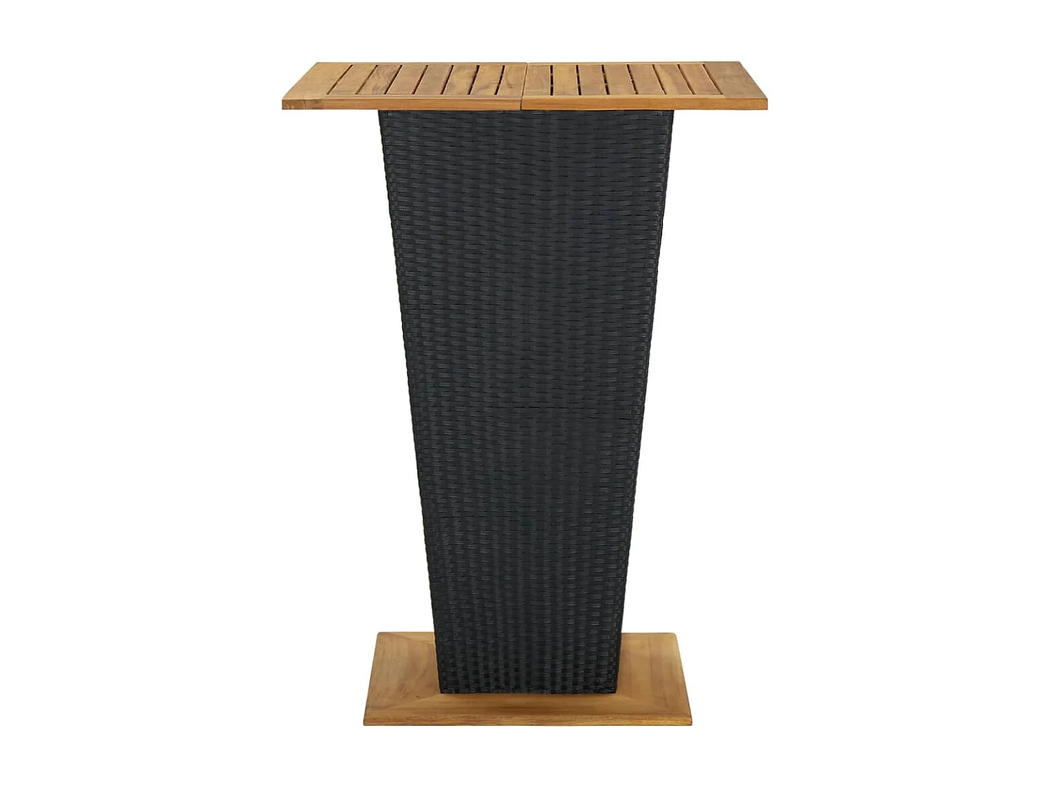 Gela  9-delige Tuinbarset met kussens poly rattan zwart