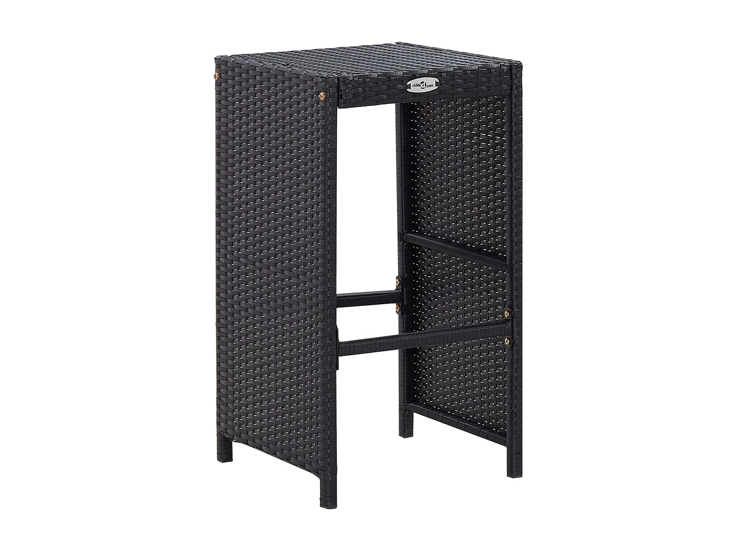 Deniz  Ensemble de bar d'extérieur 9 pcs Résine tressée Noir