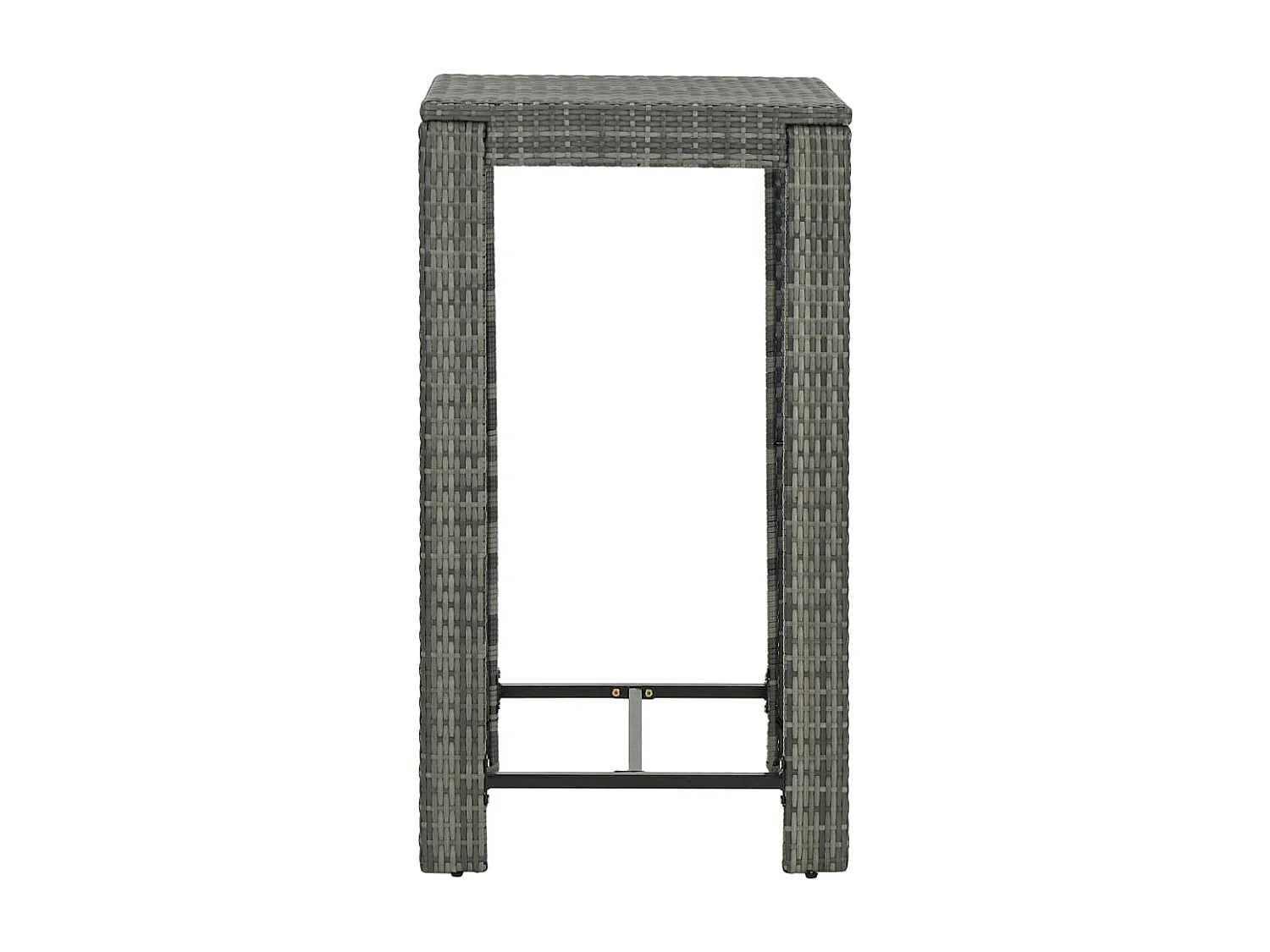 Elk City  Ensemble de bar d'extérieur 5 pcs coussins Résine tressée Gris