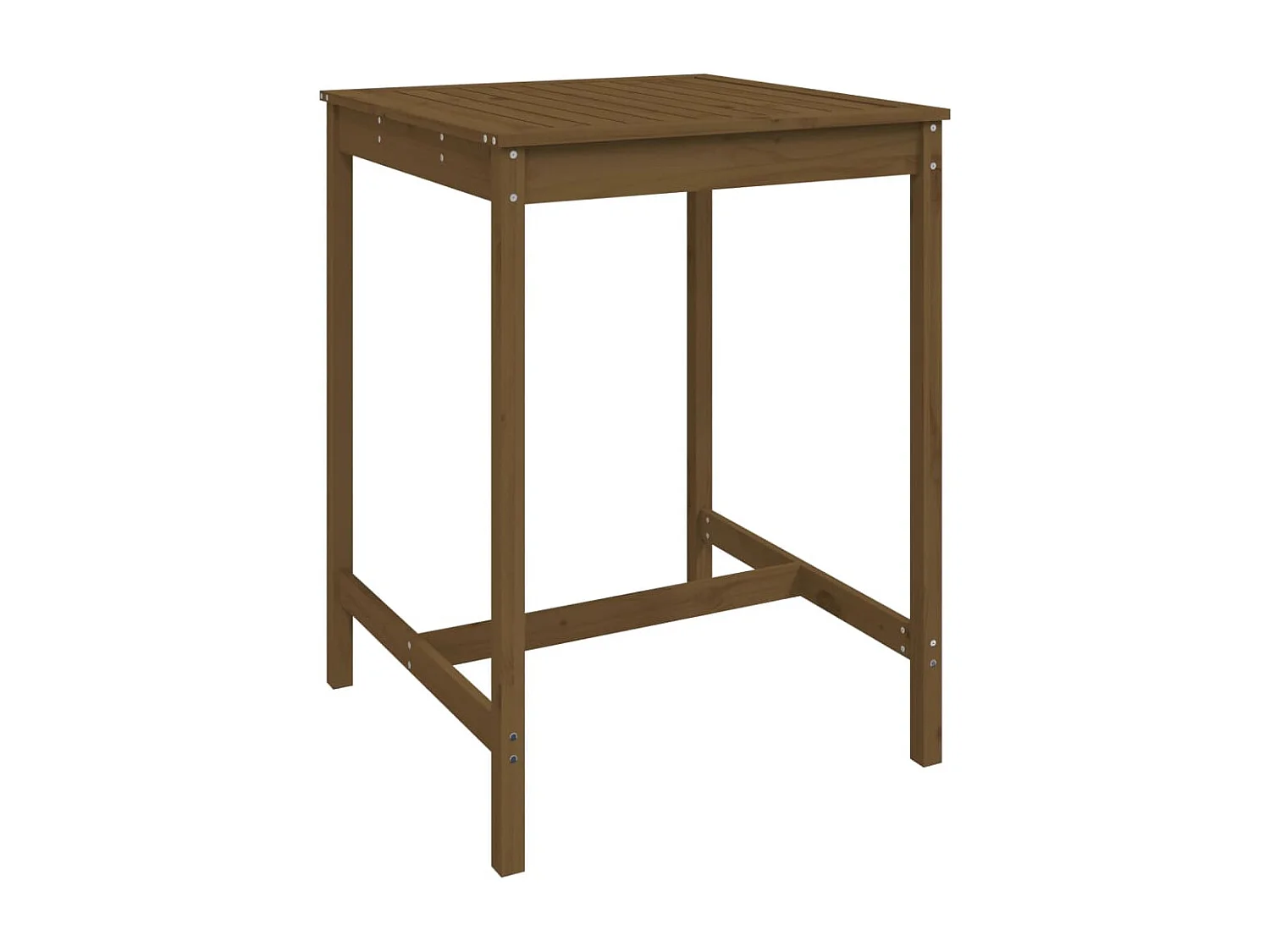 Berchem-Sainte-Agathe  Ensemble de bar de jardin 5 pcs marron miel bois de pin massif