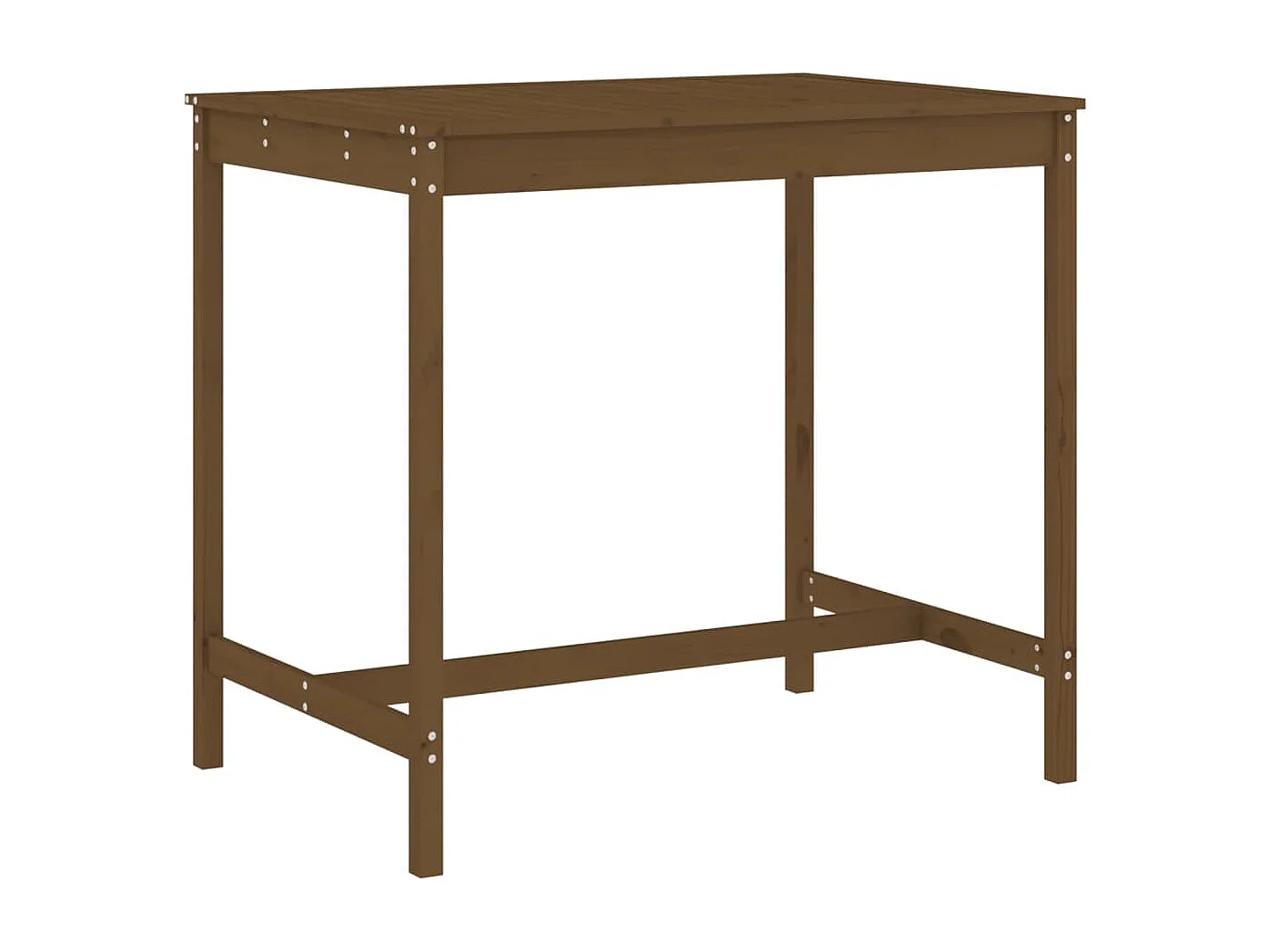 Yrave  Ensemble de bar de jardin 5 pcs marron miel bois de pin massif