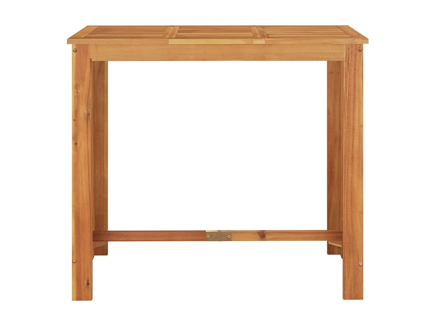 Luc-Didier  Ensemble de bar de jardin 7 pcs noir bois massif acacia rotin