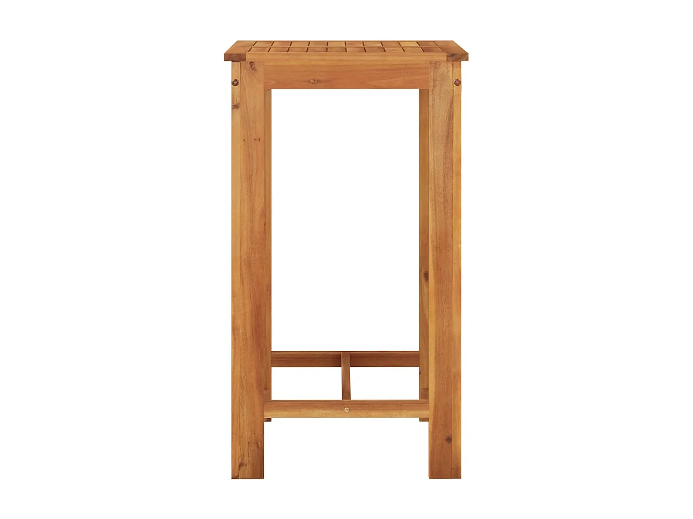 Louis-Marius  Ensemble de bar de jardin 5 pcs gris bois massif acacia rotin