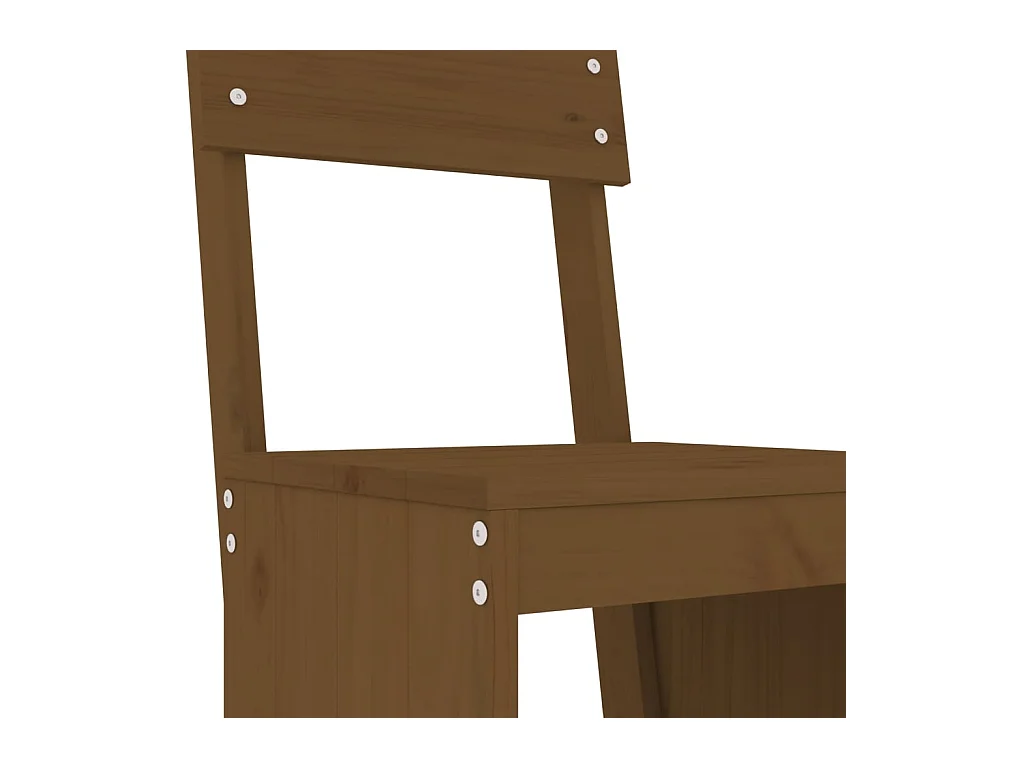 Henri-Gabriel  Ensemble de bar de jardin 9 pcs marron miel bois de pin massif