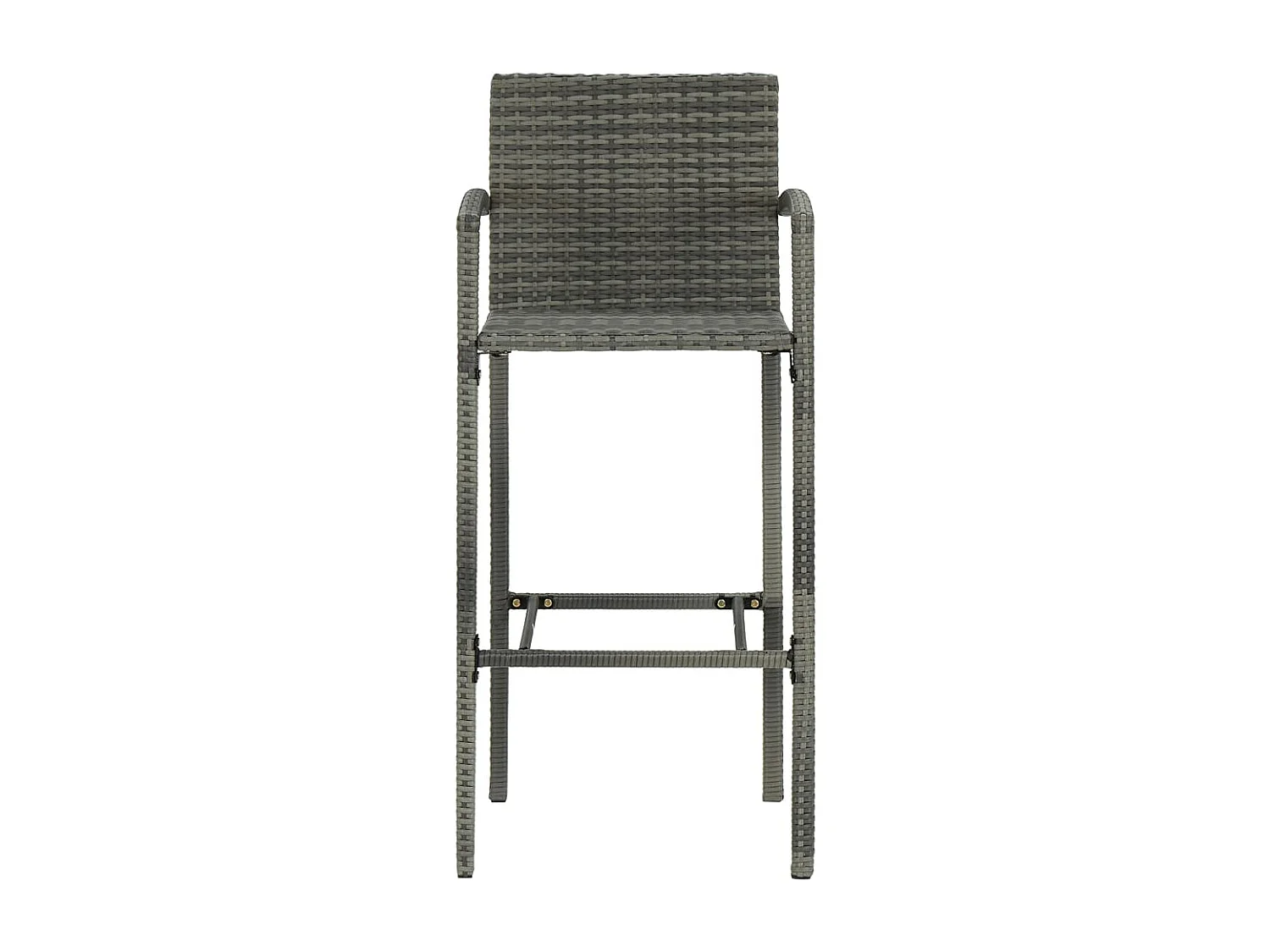 San Clemente  Ensemble de bar de jardin 5 pcs Résine tressée Gris