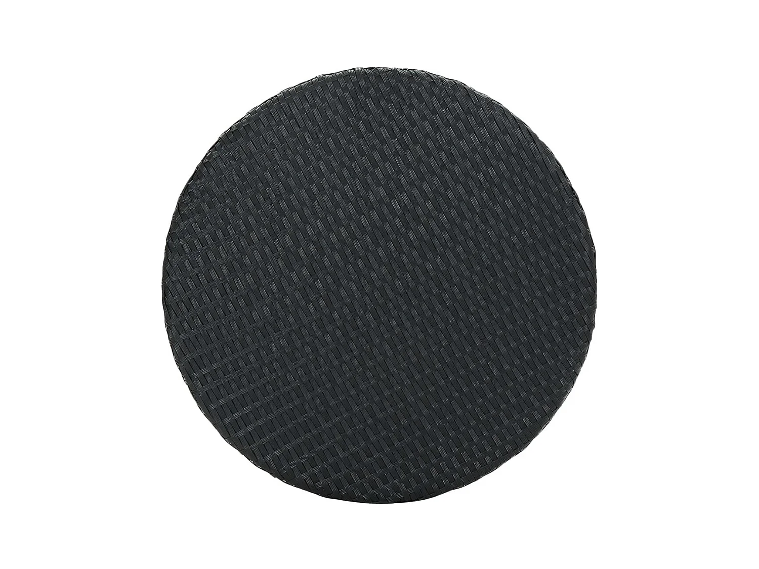 Kaden Lee  Ensemble de bar de jardin 3 pcs et coussins Résine tressée Noir