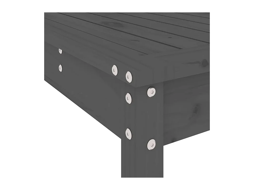 Lucien-Joseph-René  9-delige Tuinbarset massief grenenhout grijs