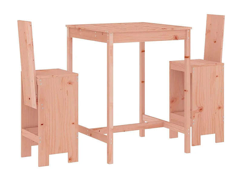 Kelvor  3-delige Tuinbarset massief douglashout