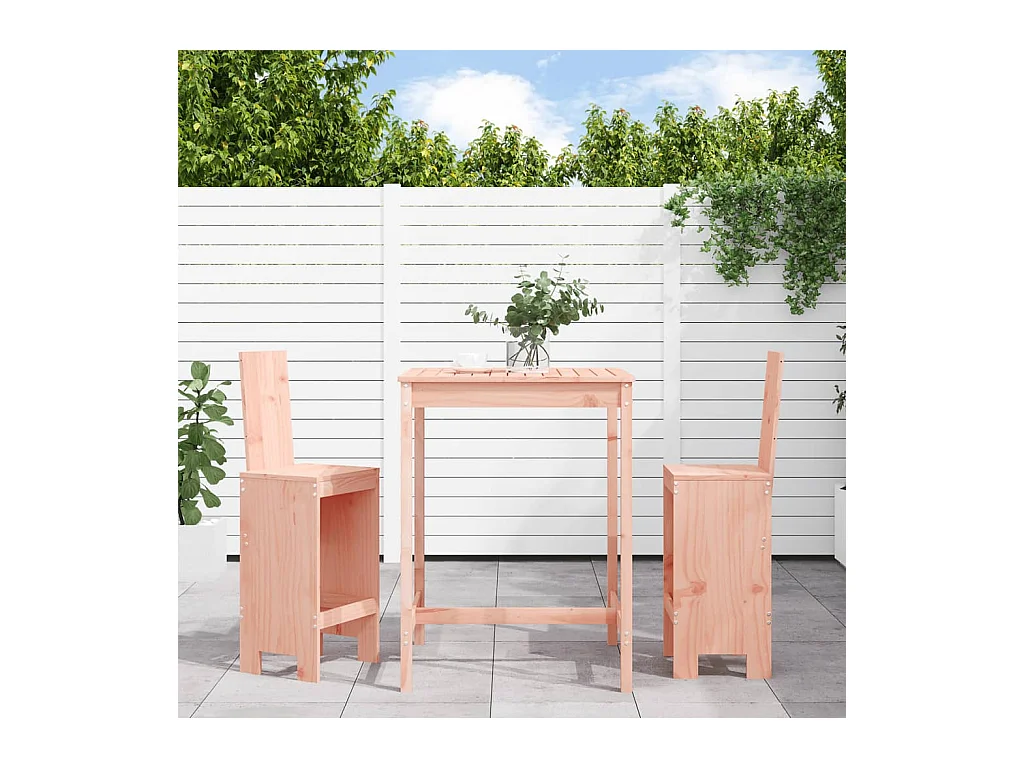 Kelvor  Ensemble de bar de jardin 3 pcs bois massif de Douglas