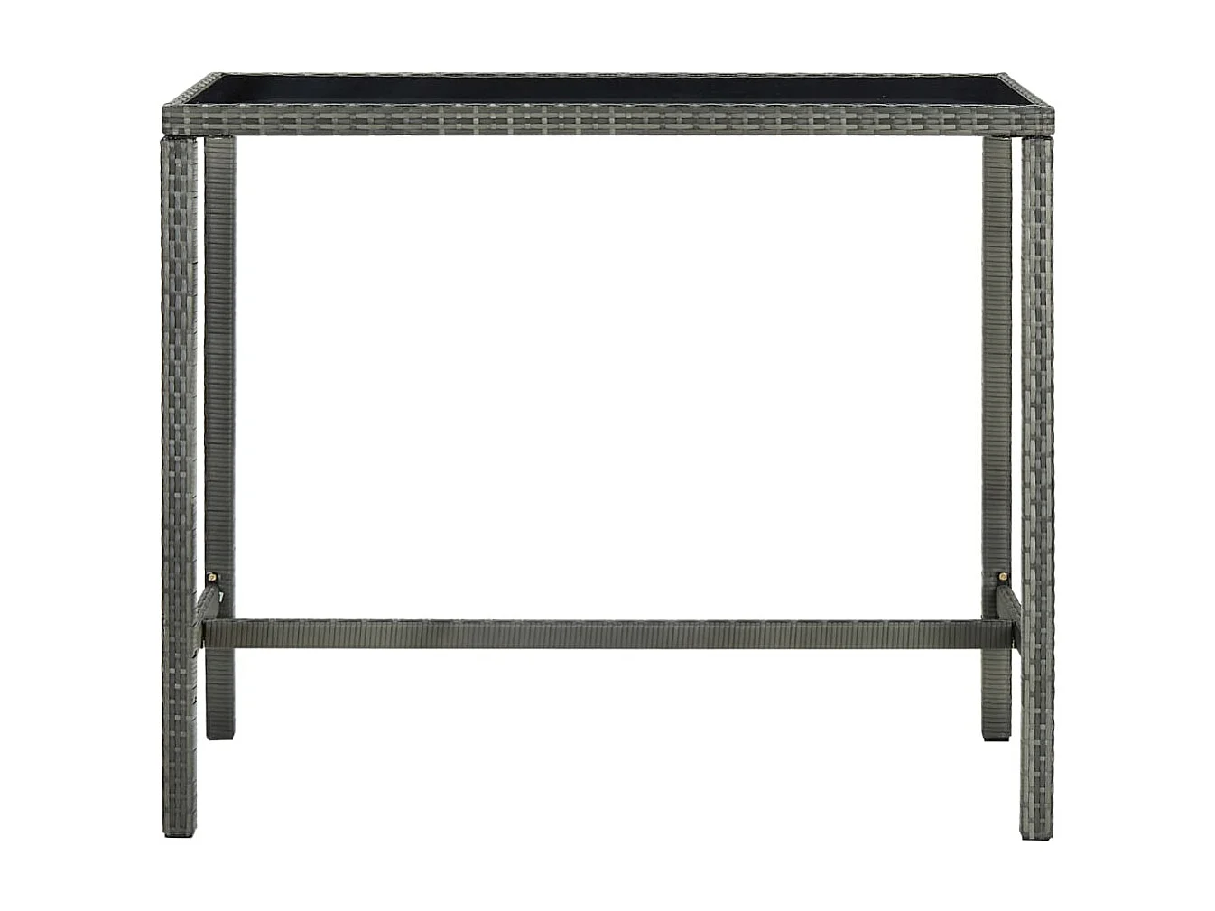 Settimio  Ensemble de bar de jardin 5 pcs et coussins Résine tressée Gris