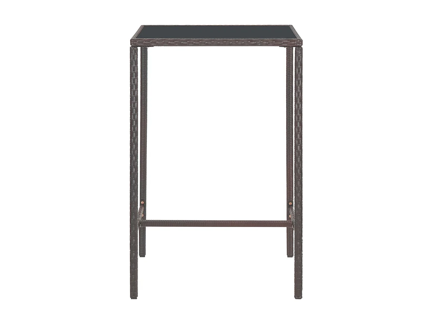 Settimio  Ensemble bar de jardin 5 pcs et coussins Résine tressée Marron