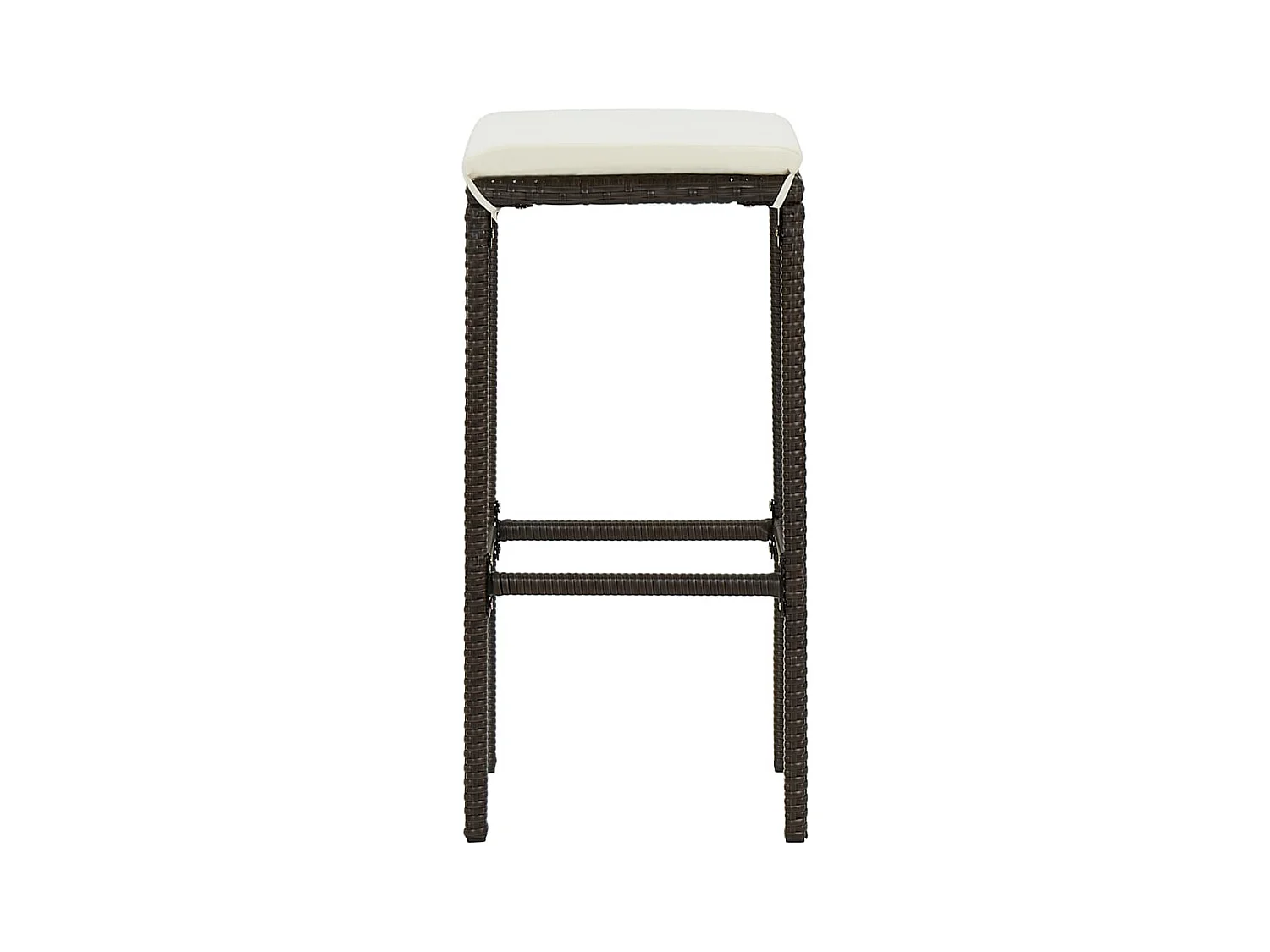 Ballydesmond  Ensemble de bar de jardin avec coussins 5 pcs Marron